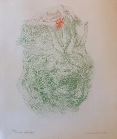 リトグラフ Bellmer - CHAPEAU MAIN