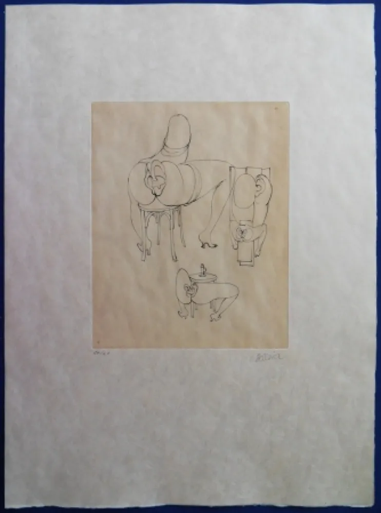 彫版 Bellmer - Elle s'est assise