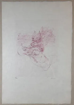 彫版 Bellmer - Femme au Chapeau D'Oisseau