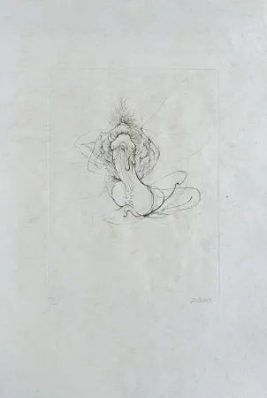 エッチング Bellmer - La bataille (D. 118)