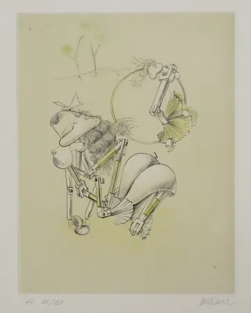 エッチングと　アクチアント Bellmer - La Mitrailleuse