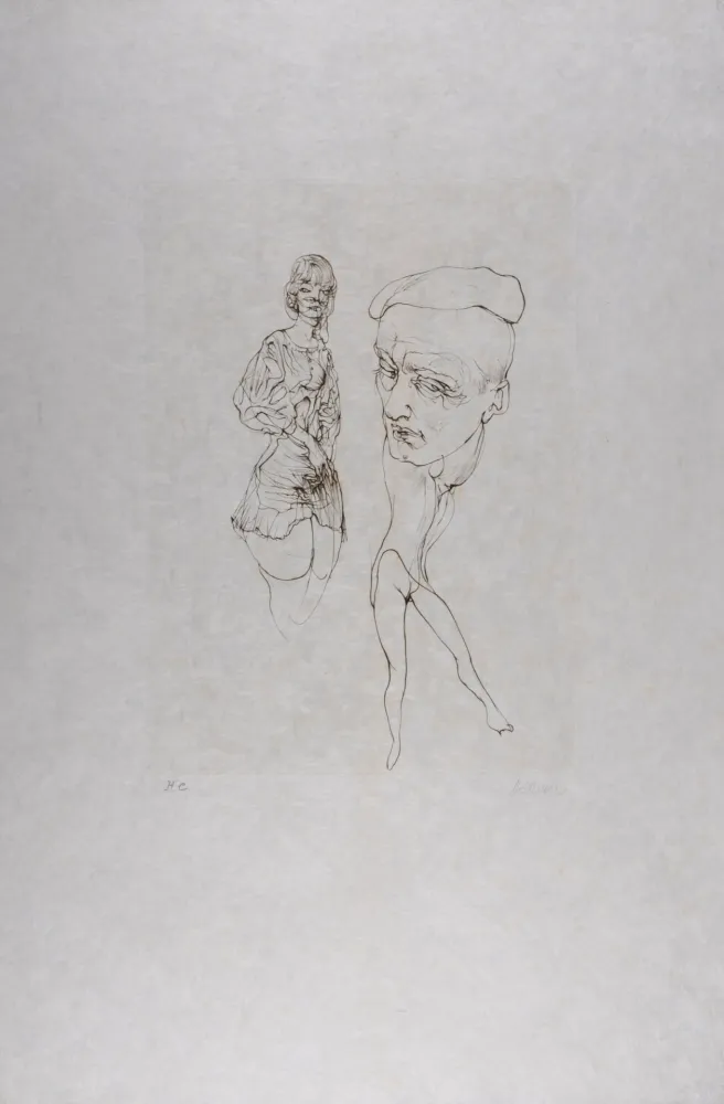 エッチング Bellmer - L'Homme à la casquette