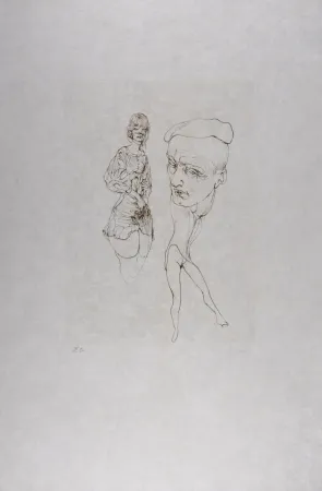 エッチング Bellmer - L'Homme à la casquette