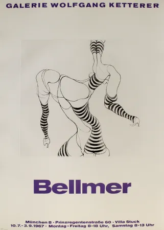 彫版 Bellmer - Liegende in Strümpfen