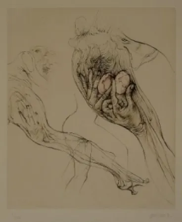 エッチング Bellmer - L'Oeuf