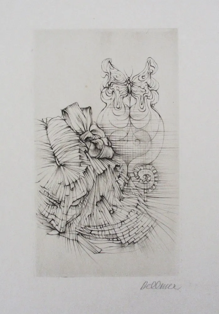 エッチングと　アクチアント Bellmer - Métamorphose (Papillon)