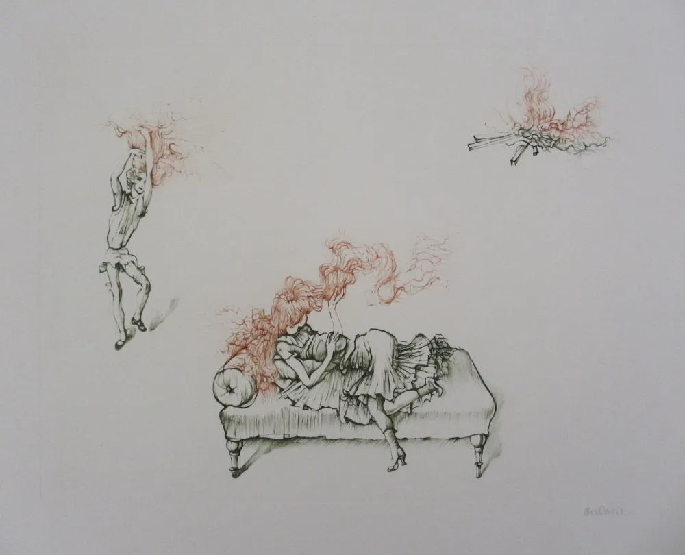 彫版 Bellmer - Miroir des songes Pl.12