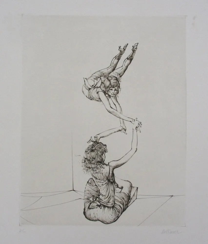 彫版 Bellmer - Miroir des songes Pl.6