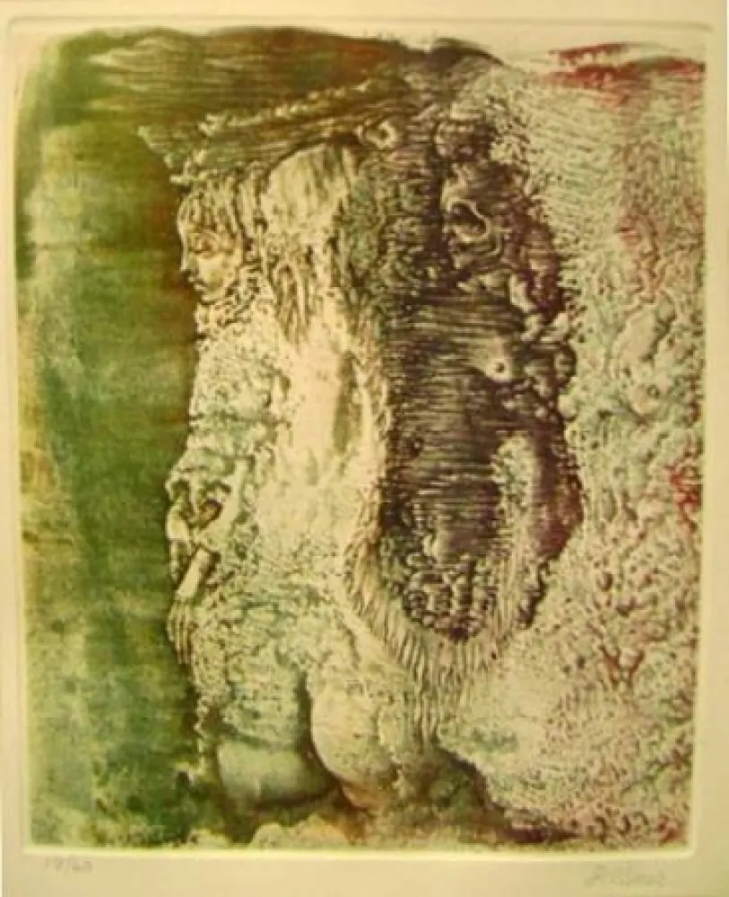 彫版 Bellmer - Petite fille et la mort