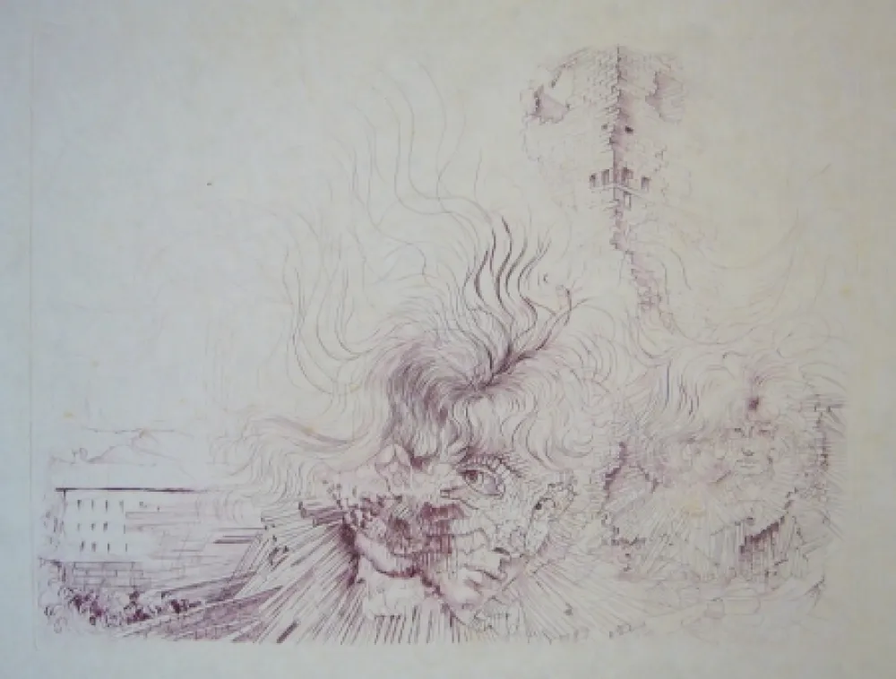 エッチング Bellmer - Sans titre