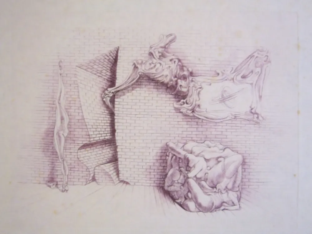 エッチング Bellmer - Sans titre