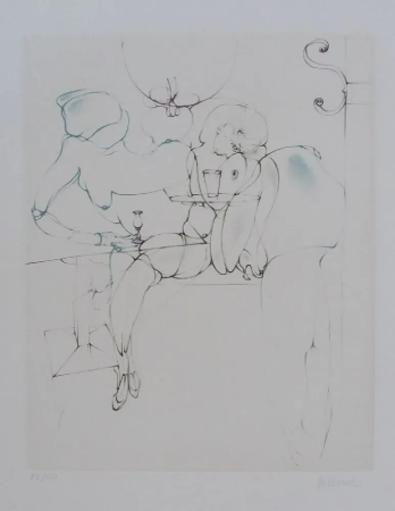 エッチング Bellmer - Senza titolo