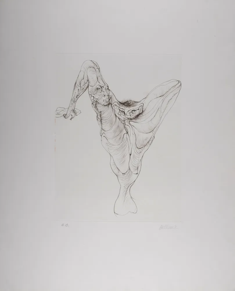 エッチング Bellmer - Sexe Oiseau