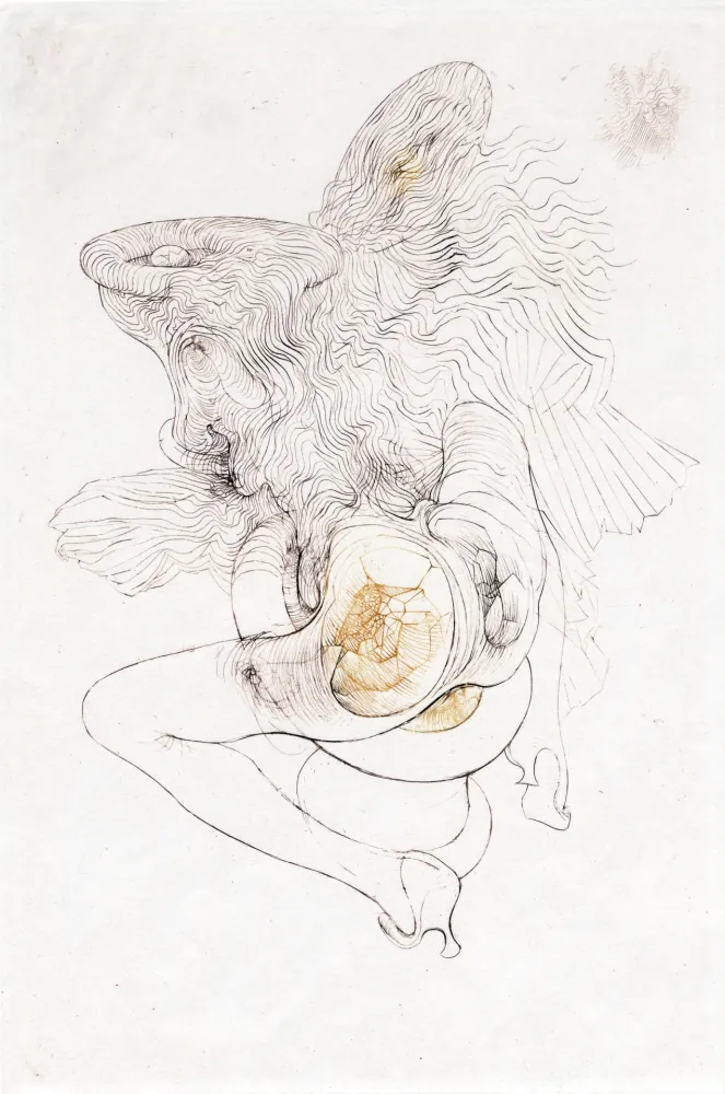 エッチングと　アクチアント Bellmer - SUITE EN COULEURS DES 6 GRAVURES POUR 