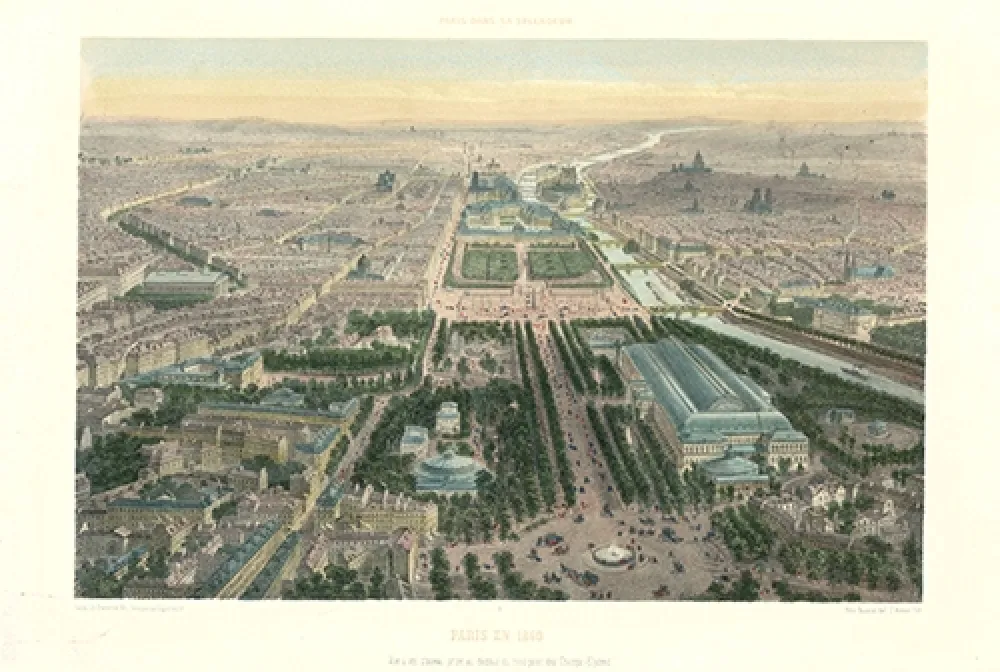 リトグラフ Benoist - Paris en 1860