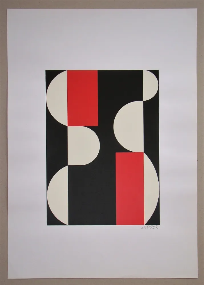 シルクスクリーン Béöthy Steiner - Composition, 1970