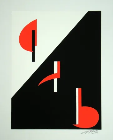 シルクスクリーン Béöthy Steiner - Composition, 1972
