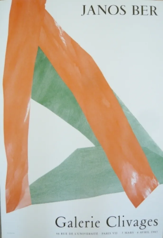 掲示 Ber - Affiche exposition galerie Clivages 