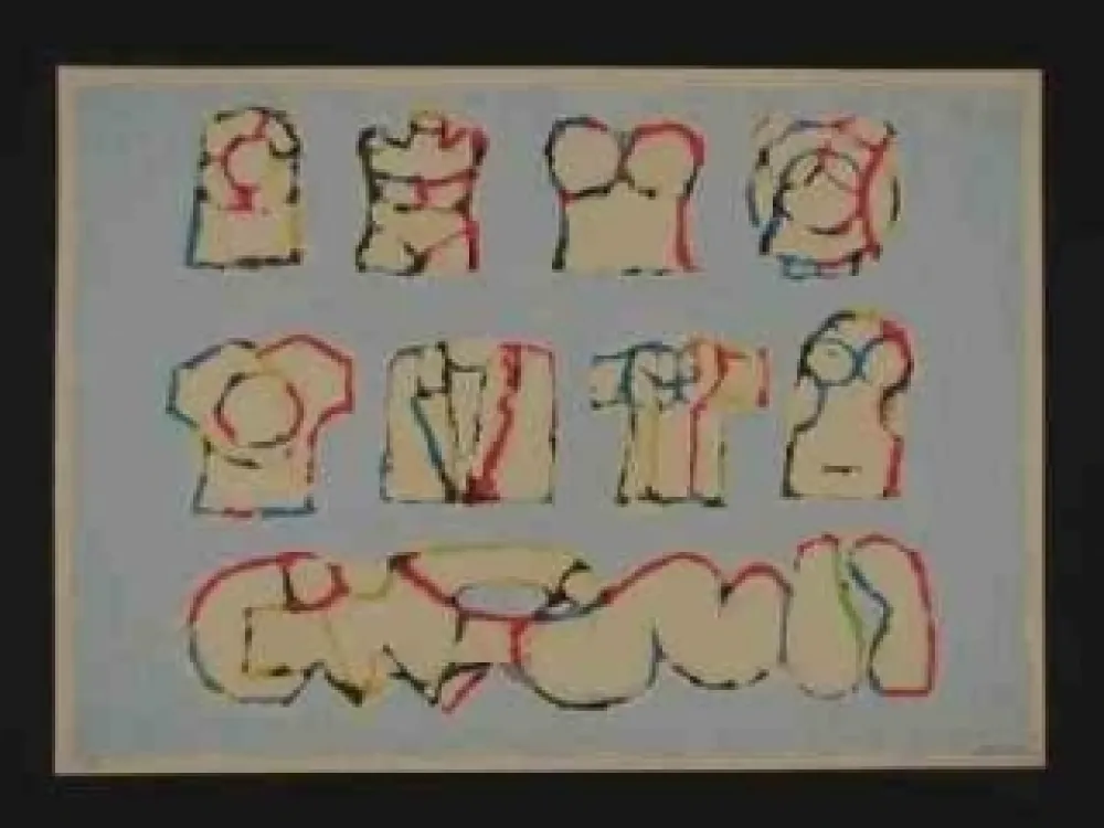 シルクスクリーン Berrocal - Sans titre