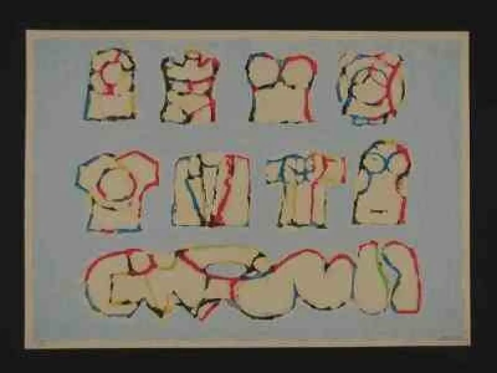 シルクスクリーン Berrocal - Sans titre