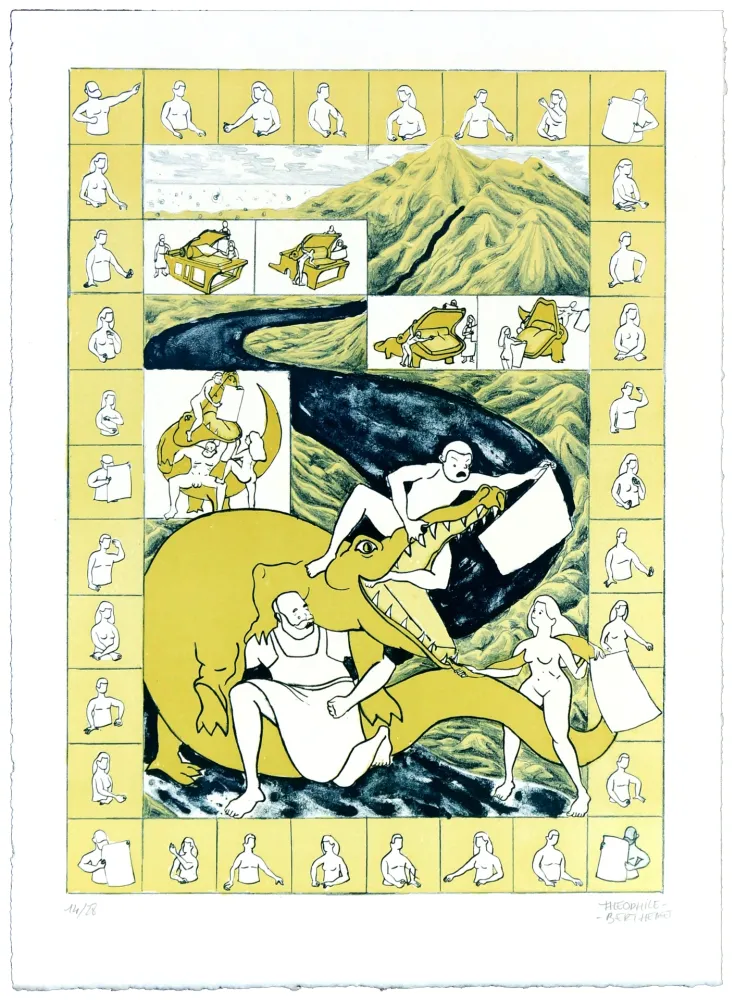 リトグラフ Berthemet - Sans titre