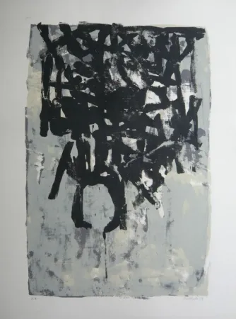 リトグラフ Bertholo - Composition 