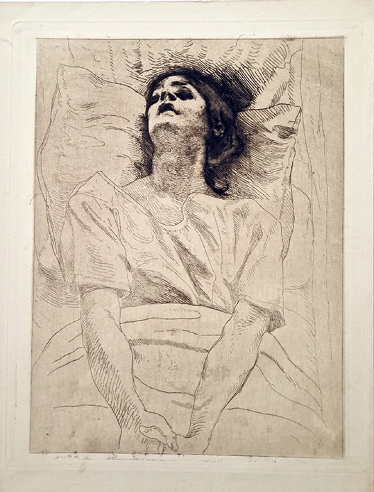 エッチング Besnard - La morte