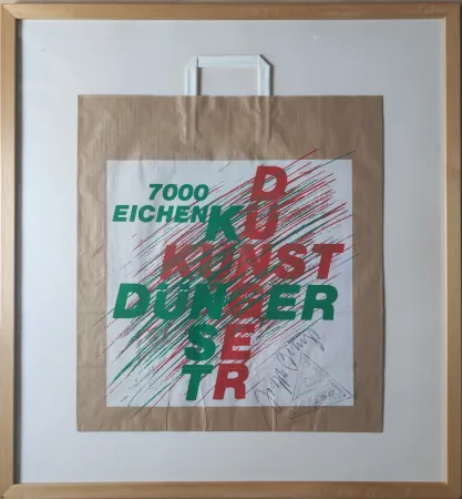 シルクスクリーン Beuys - 7000-Eichen-Tüte, 1982. 