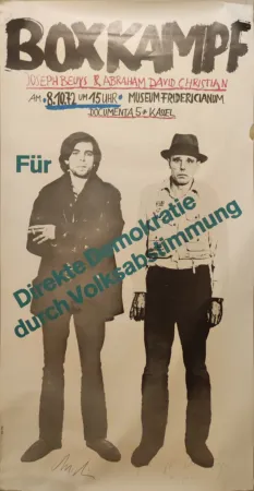 オフセット Beuys - “Boxkampf für direkte Demokratie durch Volksabstimmung“, 1972.