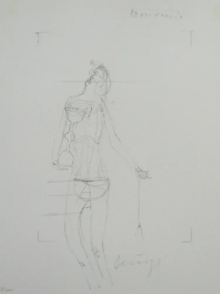 リトグラフ Beuys - Codices Madrid 7