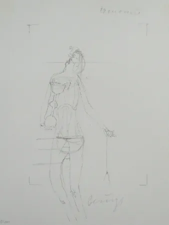 リトグラフ Beuys - Codices Madrid 7