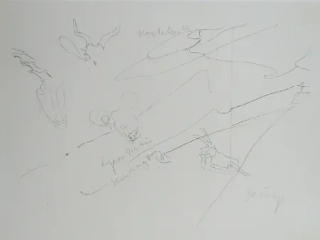 リトグラフ Beuys - Codices Madrid 9