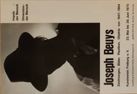オフセット Beuys - Impuls = der Mensch. Dimension = der Mensch. Original-Plakat. 