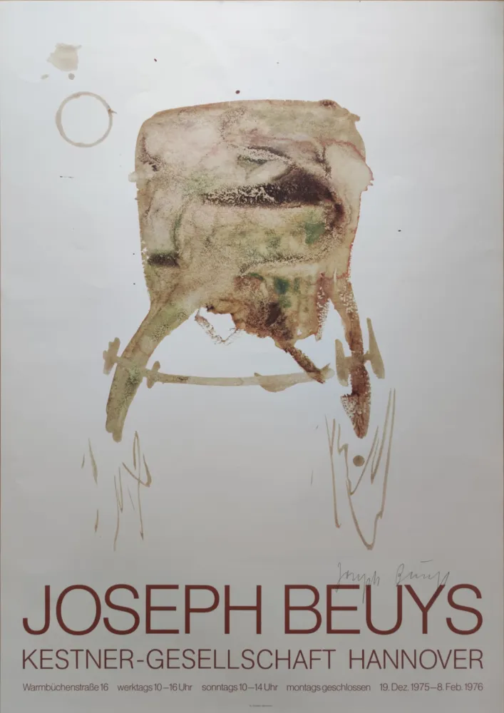 シルクスクリーン Beuys -  Kestner-Gesellschaft Hannover, 1976. 