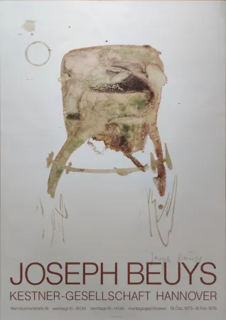 シルクスクリーン Beuys -  Kestner-Gesellschaft Hannover, 1976. 