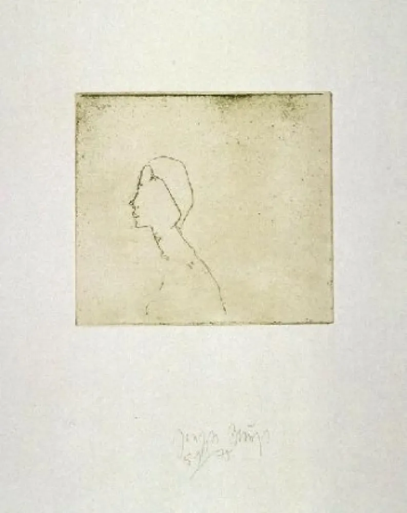 エッチングと　アクチアント Beuys - Kopf H.B