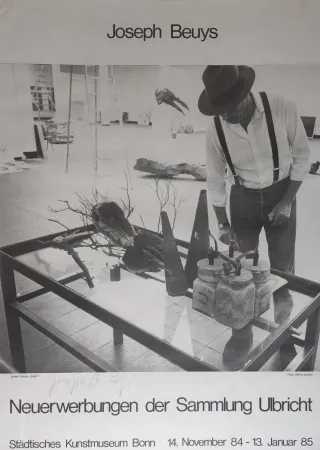 オフセット Beuys -  „Neuerwerbungen  der  Sammlung  Ulbricht,  1984.  Städtisches  Kunstmuseum  Bonn, 14. November 84 - 13. Januar 85“.