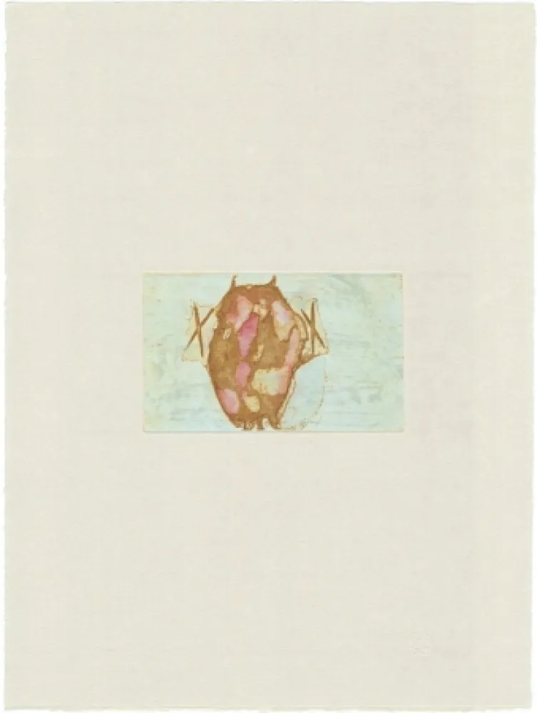 彫版 Beuys - Tränen: Schamanentrommel (grün) 