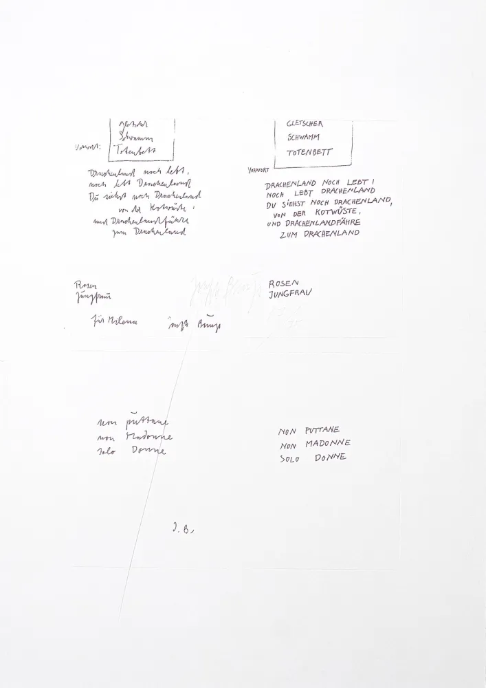 彫版 Beuys - Untitled (Gletscher Schwamm Totenbett)