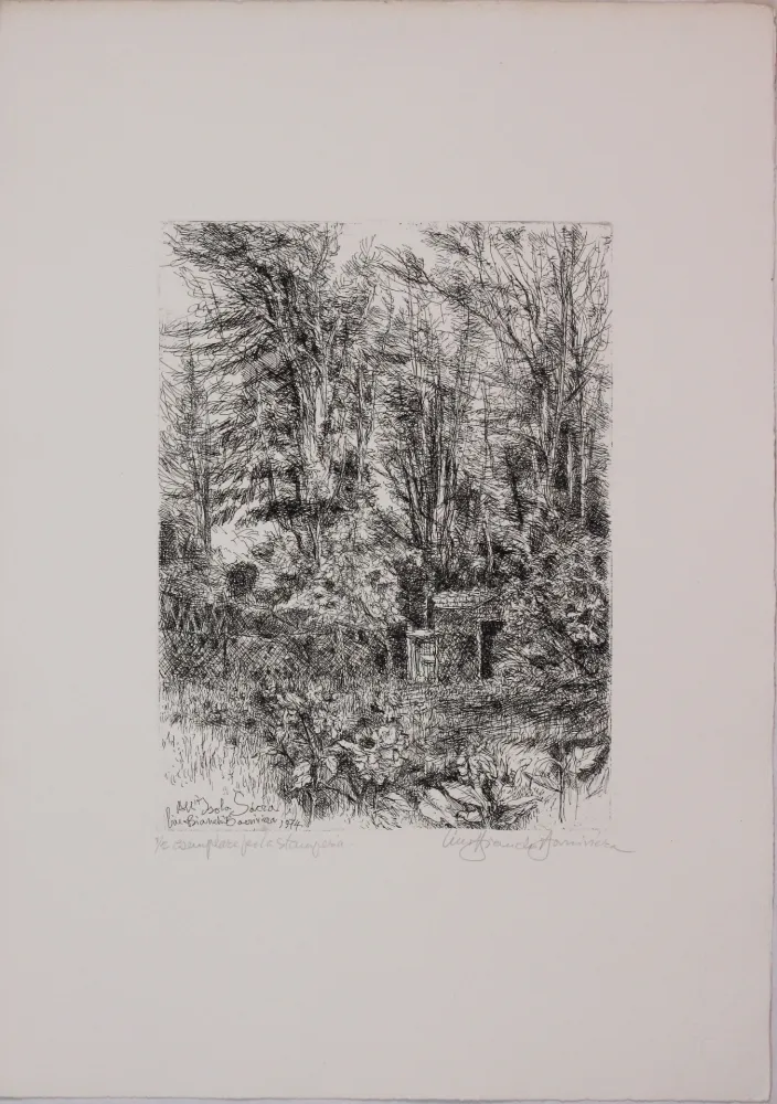 エッチング Bianchi Barriviera - All'isola sacra