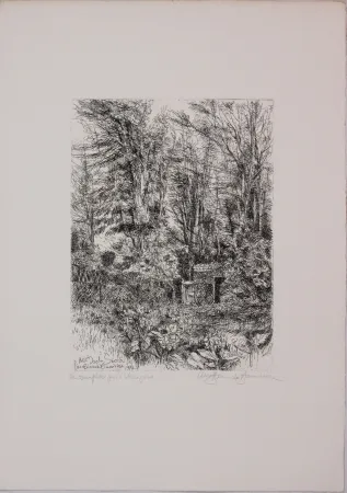 エッチング Bianchi Barriviera - All'isola sacra