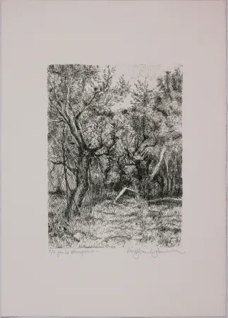 エッチング Bianchi Barriviera - Untitled