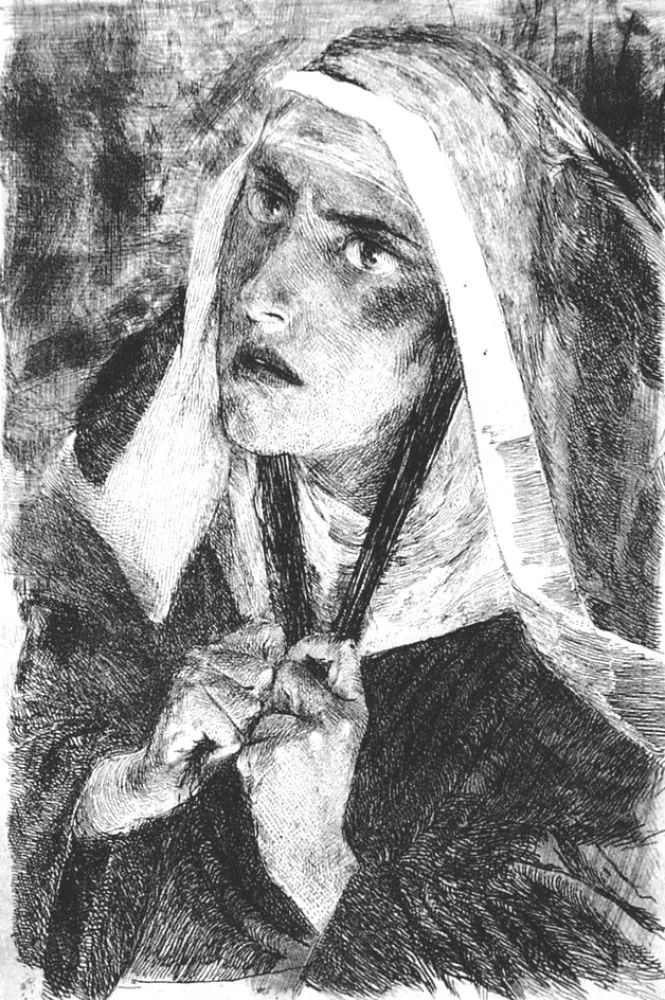 エッチング Bianchi - La Monaca di Monza