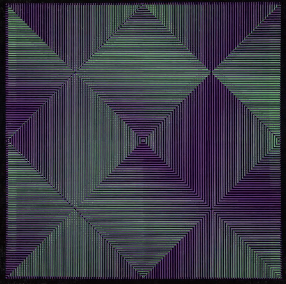 シルクスクリーン Biasi - Rilievo ottico cinetico