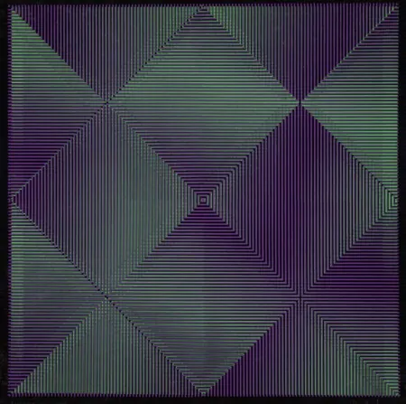 シルクスクリーン Biasi - Rilievo ottico cinetico