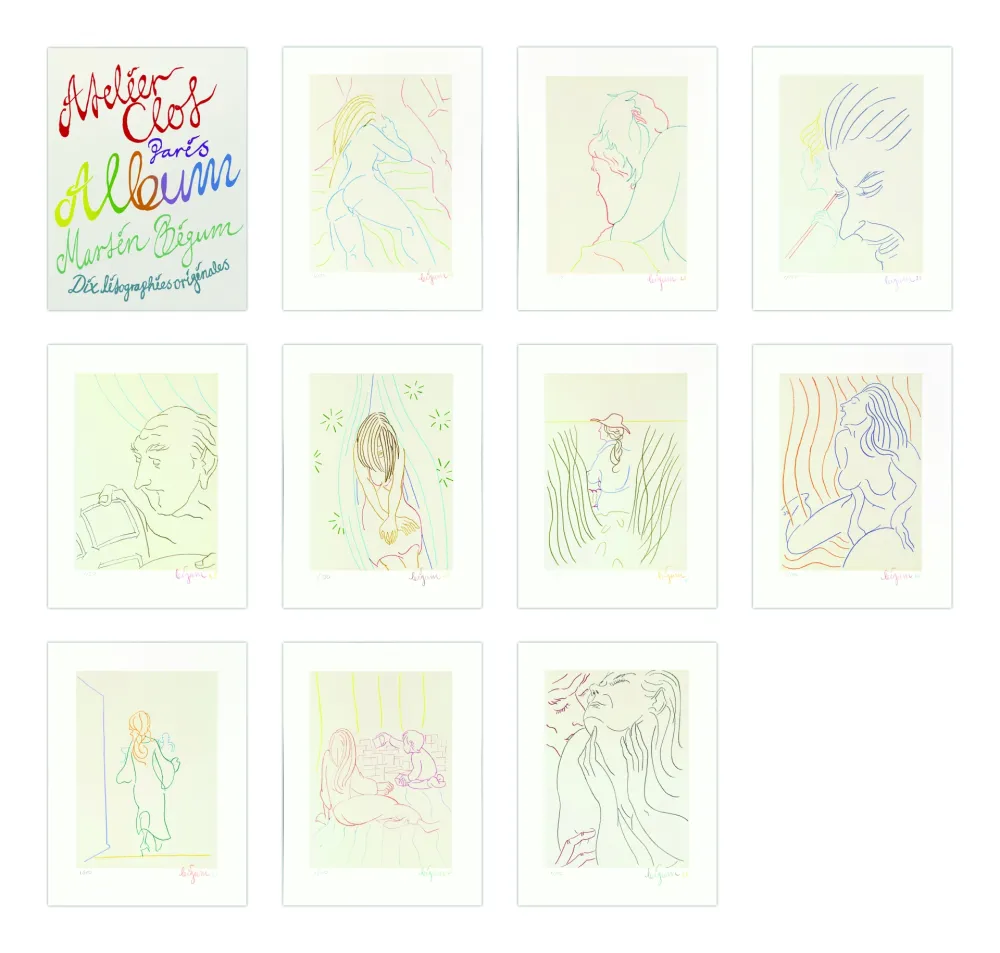 リトグラフ Bigum - Album - 10 lithographies originales