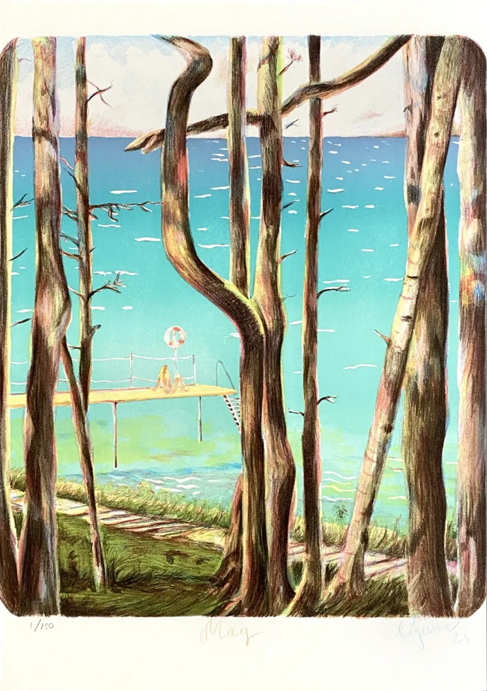 リトグラフ Bigum - May