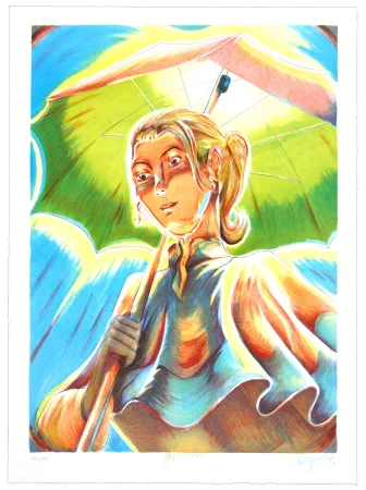 リトグラフ Bigum - Miranda