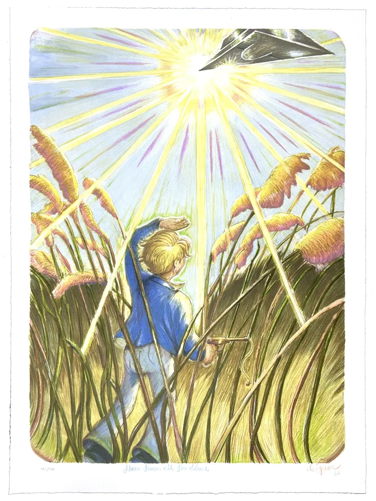 リトグラフ Bigum - New times all the time