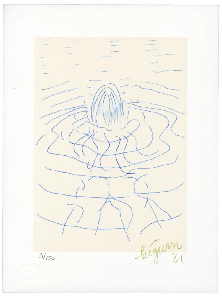 リトグラフ Bigum - Sans Titre